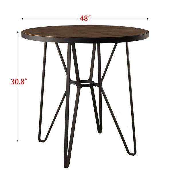 48" Round Dining Table with Iron Legs Bed Bath & Beyond 36509141